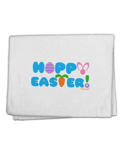 Cute Decorative Hoppy Easter Design 11&#x22;x18&#x22; Dish Fingertip Towel by TooLoud-Fingertip Towel-TooLoud-White-Davson Sales