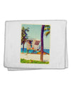 Lifeguard Station Watercolor 11&#x22;x18&#x22; Dish Fingertip Towel-Fingertip Towel-TooLoud-White-Davson Sales