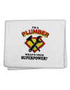 Plumber - Superpower 11&#x22;x18&#x22; Dish Fingertip Towel-Fingertip Towel-TooLoud-White-Davson Sales