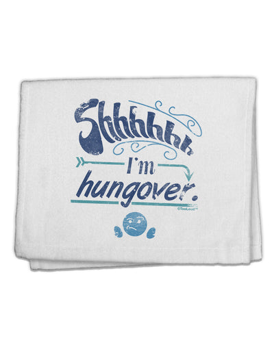 Shhh Im Hungover Funny 11&#x22;x18&#x22; Dish Fingertip Towel by TooLoud-TooLoud-White-Davson Sales