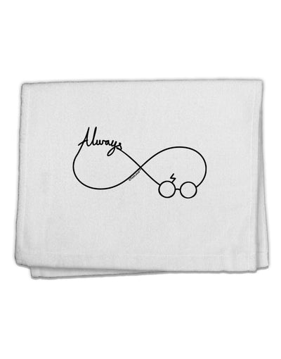 Always Infinity Symbol 11&#x22;x18&#x22; Dish Fingertip Towel-Fingertip Towel-TooLoud-White-Davson Sales