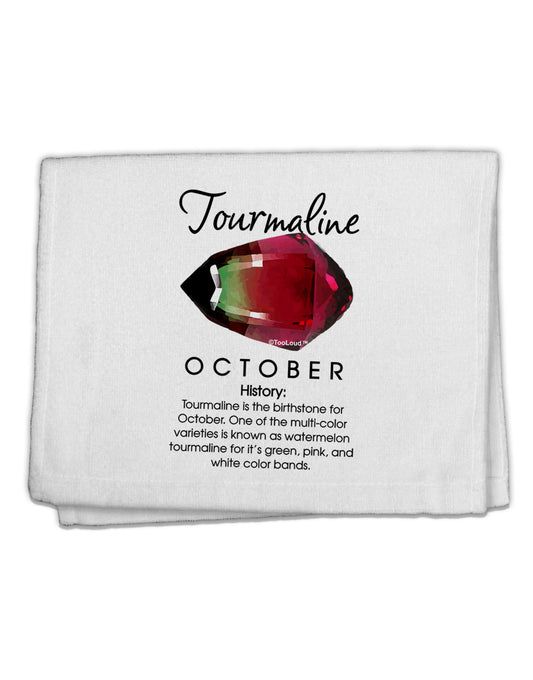 Birthstone Tourmaline 11&#x22;x18&#x22; Dish Fingertip Towel by TooLoud-Fingertip Towel-TooLoud-White-Davson Sales