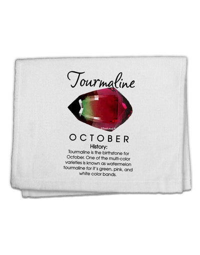 Birthstone Tourmaline 11&#x22;x18&#x22; Dish Fingertip Towel by TooLoud-Fingertip Towel-TooLoud-White-Davson Sales