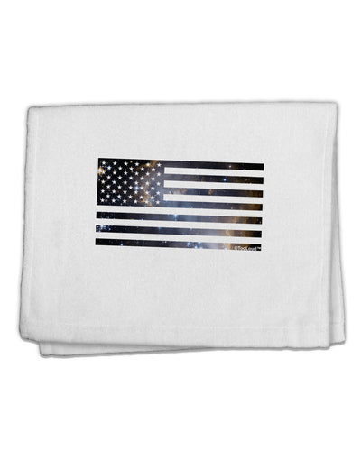 American Flag Galaxy 11&#x22;x18&#x22; Dish Fingertip Towel by TooLoud-Fingertip Towel-TooLoud-White-Davson Sales