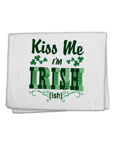 Kiss Me I'm Irish-ish 11&#x22;x18&#x22; Dish Fingertip Towel-Fingertip Towel-TooLoud-White-Davson Sales