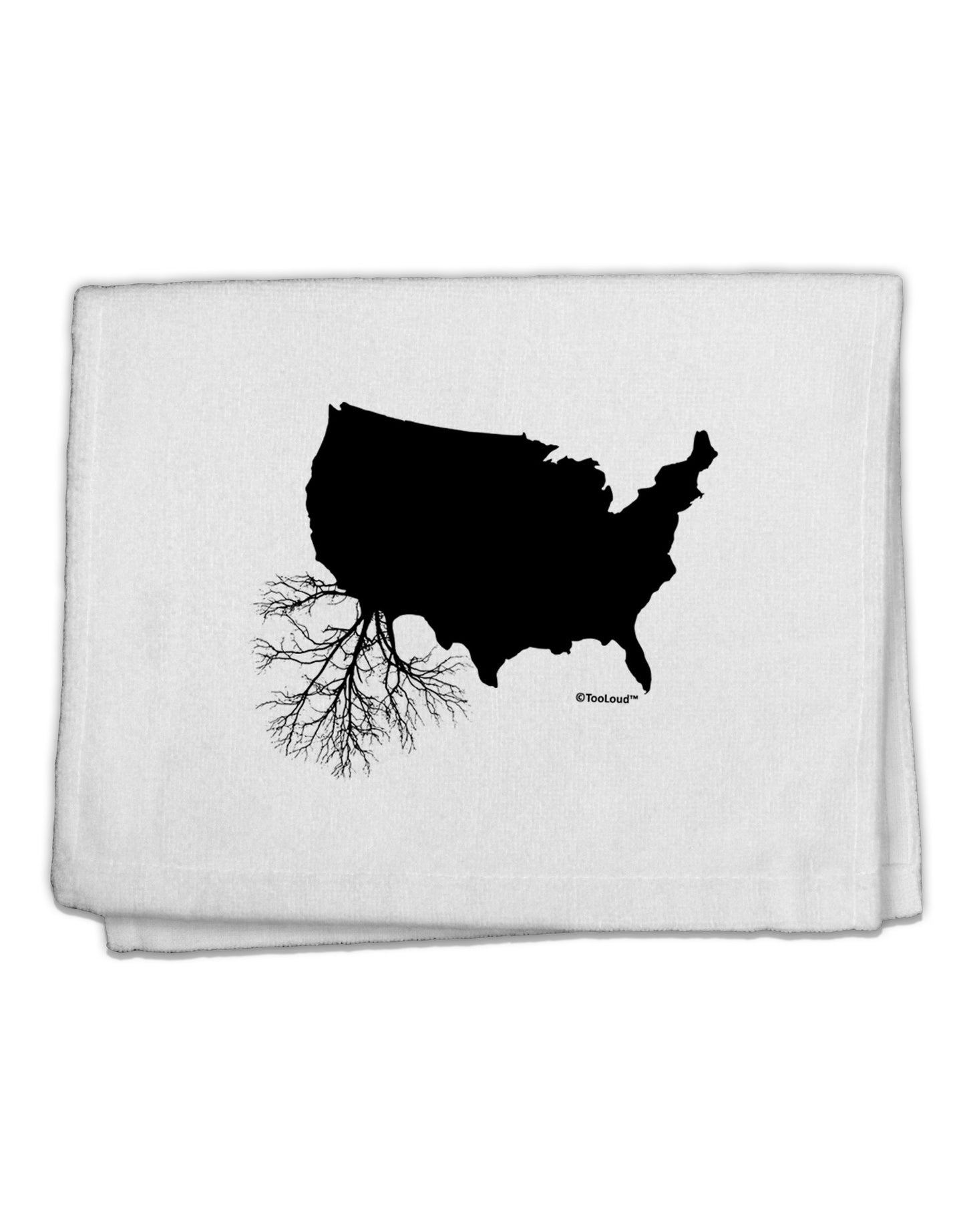 American Roots Design 11&#x22;x18&#x22; Dish Fingertip Towel by TooLoud-Fingertip Towel-TooLoud-White-Davson Sales