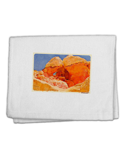 Desert Landscape Watercolor 11&#x22;x18&#x22; Dish Fingertip Towel-Fingertip Towel-TooLoud-White-Davson Sales