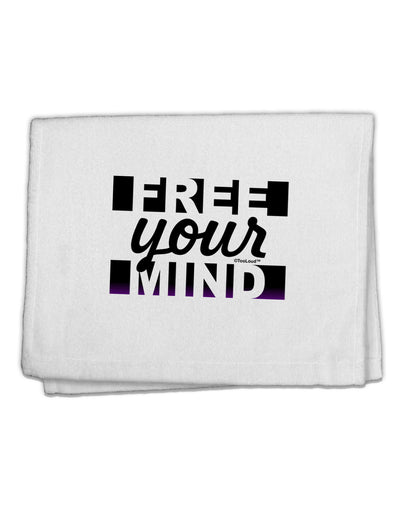 Free Your Mind Text 11&#x22;x18&#x22; Dish Fingertip Towel-Fingertip Towel-TooLoud-White-Davson Sales