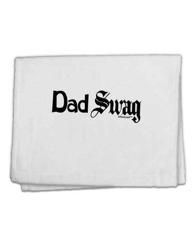 Dad Swag Text 11&#x22;x18&#x22; Dish Fingertip Towel by TooLoud-Fingertip Towel-TooLoud-White-Davson Sales