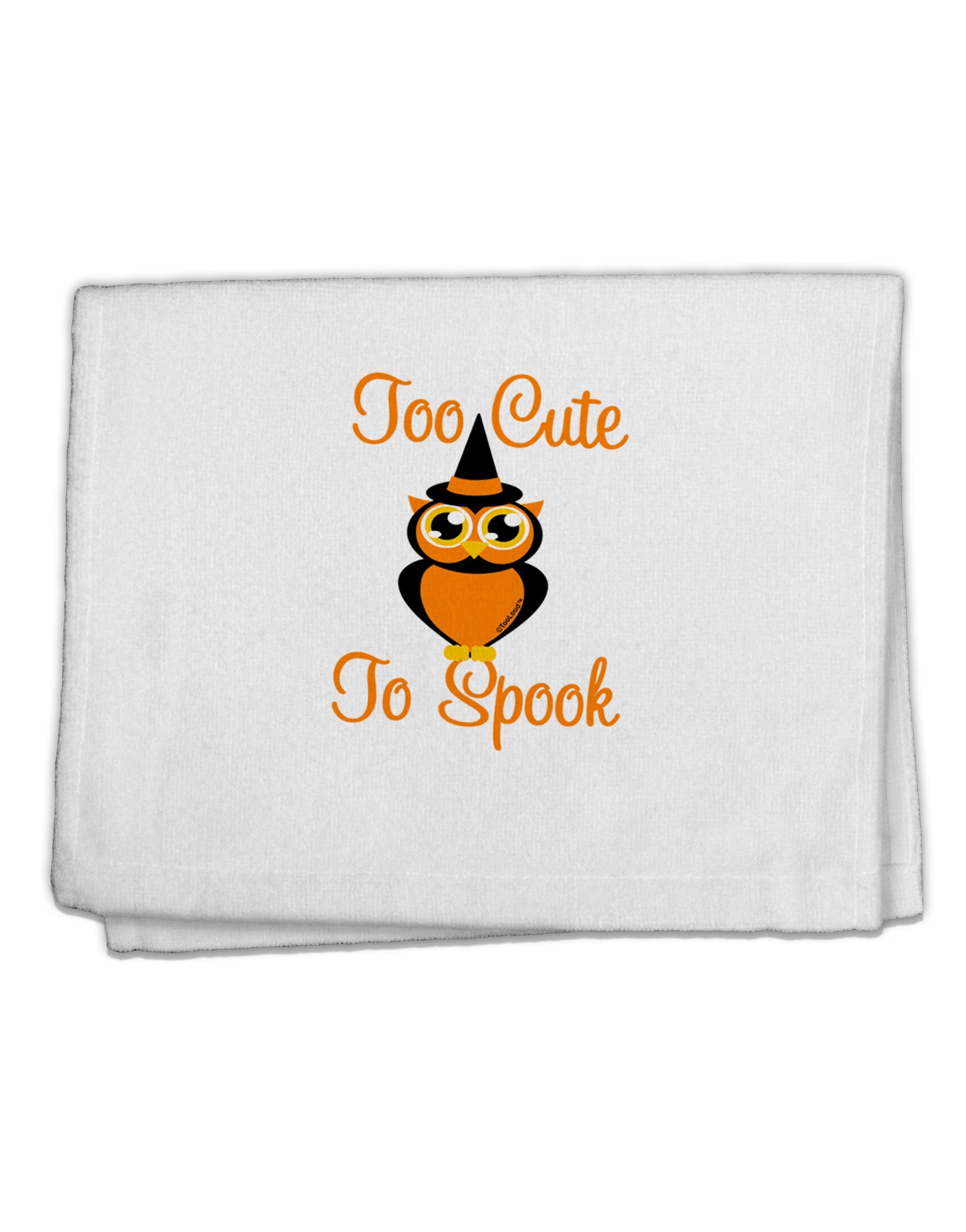 Owl Too Cute Orange 11&#x22;x18&#x22; Dish Fingertip Towel-Fingertip Towel-TooLoud-White-Davson Sales