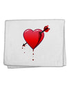 Shot Through the Heart Bleeding 11&#x22;x18&#x22; Dish Fingertip Towel by TooLoud-Fingertip Towel-TooLoud-White-Davson Sales