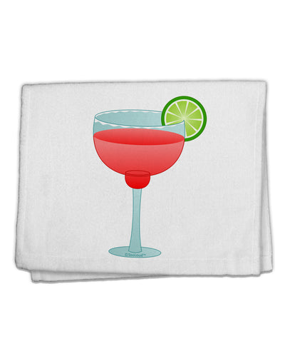 Red Margarita with Lime - Cinco de Mayo 11&#x22;x18&#x22; Dish Fingertip Towel by TooLoud-Fingertip Towel-TooLoud-White-Davson Sales