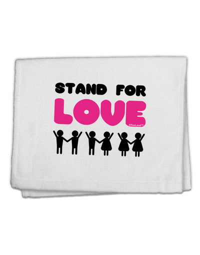 Stand For Love Pink 11&#x22;x18&#x22; Dish Fingertip Towel-Fingertip Towel-TooLoud-White-Davson Sales