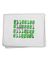 Binary Data Green 11&#x22;x18&#x22; Dish Fingertip Towel-Fingertip Towel-TooLoud-White-Davson Sales