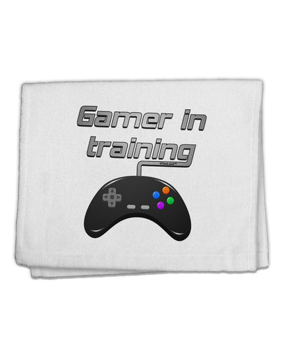 Gamer In Training Color 11&#x22;x18&#x22; Dish Fingertip Towel by TooLoud-Fingertip Towel-TooLoud-White-Davson Sales