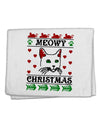 Meowy Christmas Cat Knit Look 11&#x22;x18&#x22; Dish Fingertip Towel by TooLoud-TooLoud-White-Davson Sales