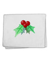 Holly Watercolor 11&#x22;x18&#x22; Dish Fingertip Towel-Fingertip Towel-TooLoud-White-Davson Sales