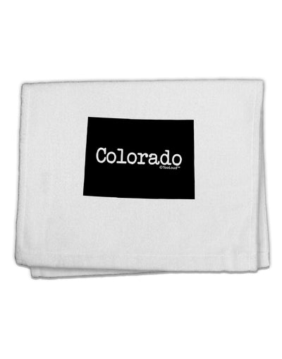 Colorado - United States Shape 11&#x22;x18&#x22; Dish Fingertip Towel-Fingertip Towel-TooLoud-White-Davson Sales