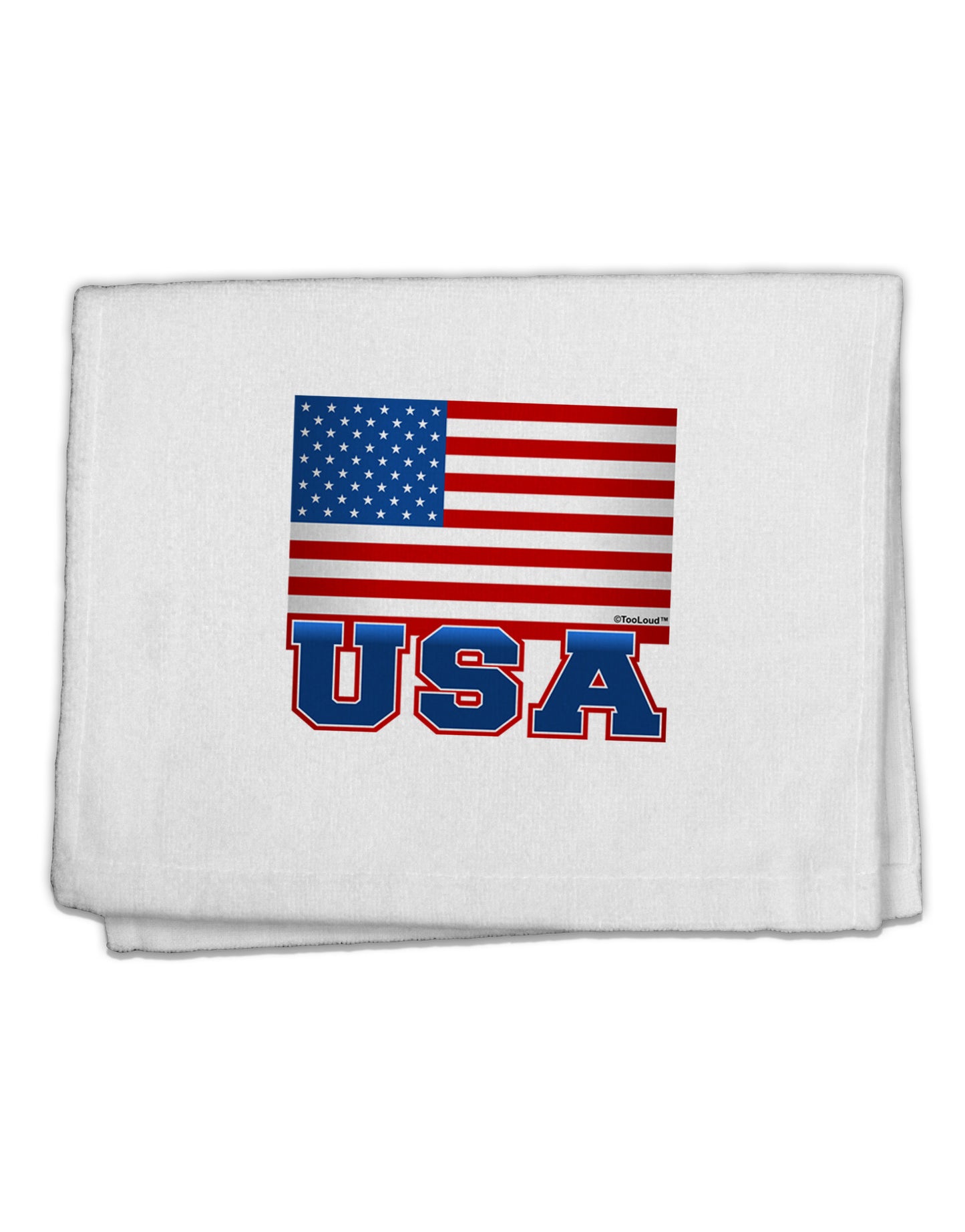 TooLoud USA Flag 11&#x22;x18&#x22; Dish Fingertip Towel-Fingertip Towel-TooLoud-White-Davson Sales
