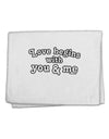 Love Begins With You and Me 11&#x22;x18&#x22; Dish Fingertip Towel by TooLoud-Fingertip Towel-TooLoud-White-Davson Sales