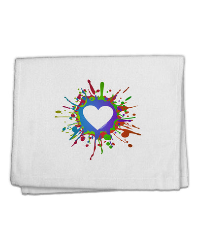 Heart Paint Splatter 11&#x22;x18&#x22; Dish Fingertip Towel-Fingertip Towel-TooLoud-White-Davson Sales