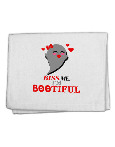 Kiss Me BOOtiful Ghost Red 11&#x22;x18&#x22; Dish Fingertip Towel-Fingertip Towel-TooLoud-White-Davson Sales