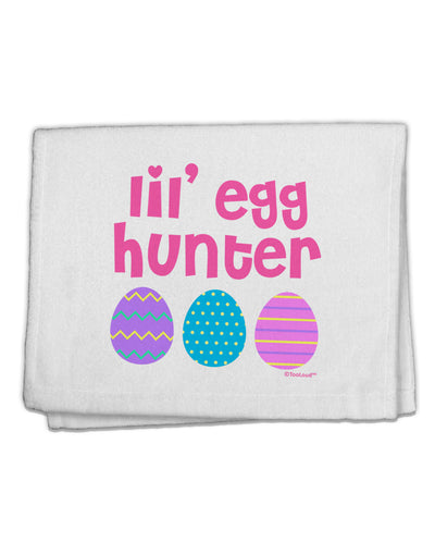 Lil' Egg Hunter - Easter - Pink 11&#x22;x18&#x22; Dish Fingertip Towel by TooLoud-Fingertip Towel-TooLoud-White-Davson Sales