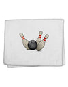 Bowling Ball with Pins 11&#x22;x18&#x22; Dish Fingertip Towel-Fingertip Towel-TooLoud-White-Davson Sales