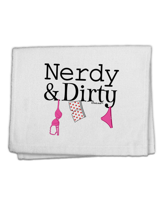 Nerdy and Dirty 11&#x22;x18&#x22; Dish Fingertip Towel by TooLoud-Fingertip Towel-TooLoud-White-Davson Sales