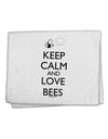 Keep Calm and Love Bees 11&#x22;x18&#x22; Dish Fingertip Towel-Fingertip Towel-TooLoud-White-Davson Sales