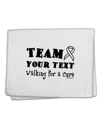 Personalized Team -Name- Walking for a Cure 11&#x22;x18&#x22; Dish Fingertip Towel-Fingertip Towel-TooLoud-White-Davson Sales