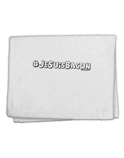 Hashtag JeSuisBacon Deco 11&#x22;x18&#x22; Dish Fingertip Towel-Fingertip Towel-TooLoud-White-Davson Sales