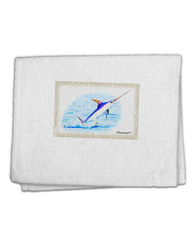 Swordfish Watercolor 11&#x22;x18&#x22; Dish Fingertip Towel-Fingertip Towel-TooLoud-White-Davson Sales