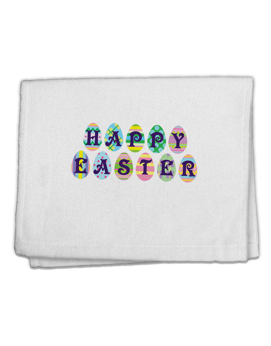 Easter Eggs Happy Easter 11&#x22;x18&#x22; Dish Fingertip Towel-Fingertip Towel-TooLoud-White-Davson Sales
