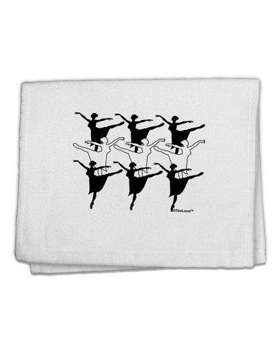 Nine Ladies Dancing 11&#x22;x18&#x22; Dish Fingertip Towel-Fingertip Towel-TooLoud-White-Davson Sales