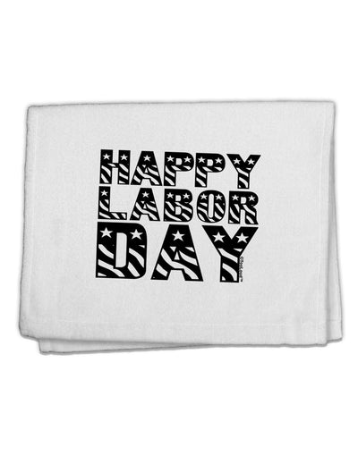 Happy Labor Day Text 11&#x22;x18&#x22; Dish Fingertip Towel-Fingertip Towel-TooLoud-White-Davson Sales