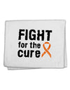 Fight for the Cure - Orange Ribbon Leukemia 11&#x22;x18&#x22; Dish Fingertip Towel-Fingertip Towel-TooLoud-White-Davson Sales