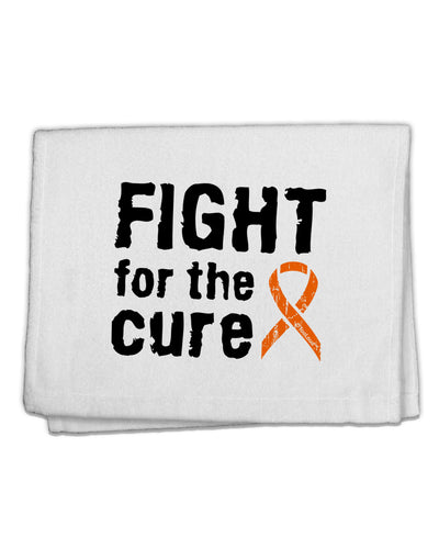 Fight for the Cure - Orange Ribbon Leukemia 11&#x22;x18&#x22; Dish Fingertip Towel-Fingertip Towel-TooLoud-White-Davson Sales