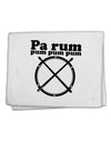 Pa Rum Pum Pum Pum BnW 11&#x22;x18&#x22; Dish Fingertip Towel-Fingertip Towel-TooLoud-White-Davson Sales