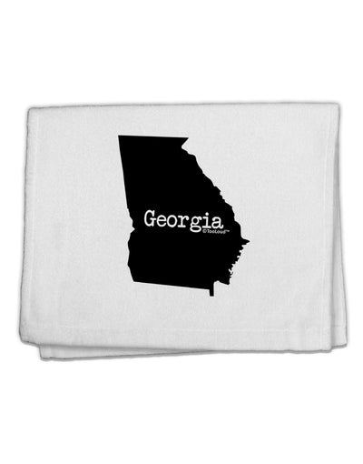 Georgia - United States Shape 11&#x22;x18&#x22; Dish Fingertip Towel-Fingertip Towel-TooLoud-White-Davson Sales