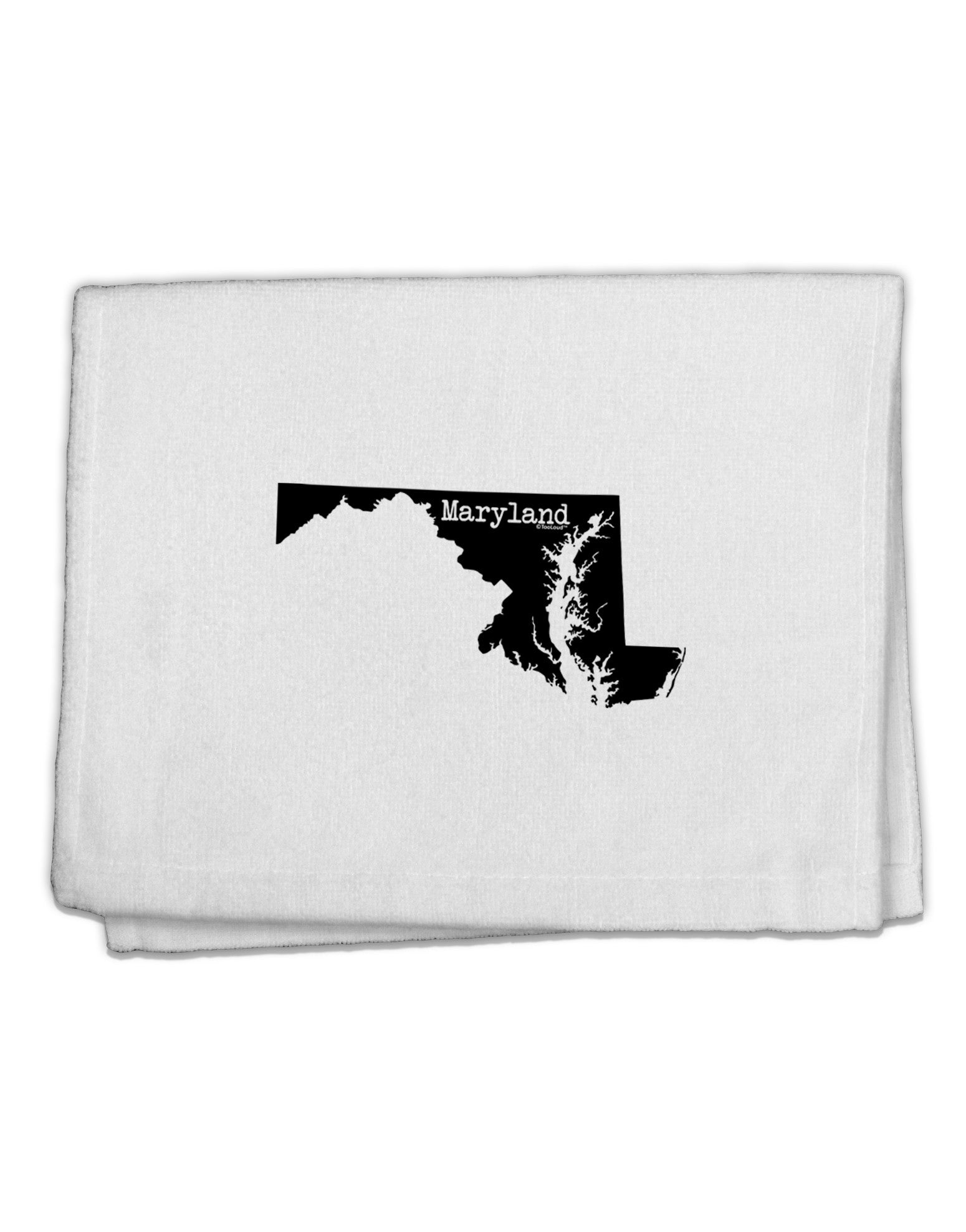 Maryland - United States Shape 11&#x22;x18&#x22; Dish Fingertip Towel-Fingertip Towel-TooLoud-White-Davson Sales
