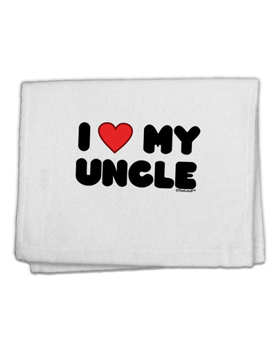 I Heart My Uncle 11&#x22;x18&#x22; Dish Fingertip Towel by TooLoud-Fingertip Towel-TooLoud-White-Davson Sales