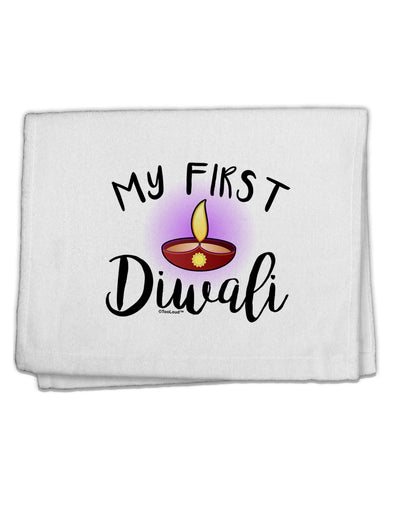 My First Diwali 11&#x22;x18&#x22; Dish Fingertip Towel by TooLoud-Fingertip Towel-TooLoud-White-Davson Sales