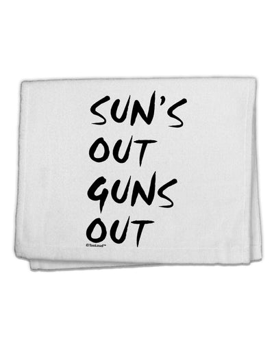 Suns Out Guns Out 11&#x22;x18&#x22; Dish Fingertip Towel-Fingertip Towel-TooLoud-White-Davson Sales