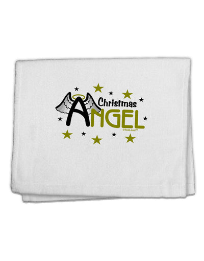 Christmas Angel Text 11&#x22;x18&#x22; Dish Fingertip Towel-Fingertip Towel-TooLoud-White-Davson Sales