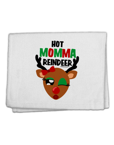 Hot Momma Reindeer Matching Deer 11&#x22;x18&#x22; Dish Fingertip Towel-Fingertip Towel-TooLoud-White-Davson Sales