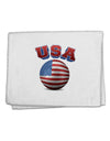 Soccer Ball Flag - USA 11&#x22;x18&#x22; Dish Fingertip Towel-Fingertip Towel-TooLoud-White-Davson Sales