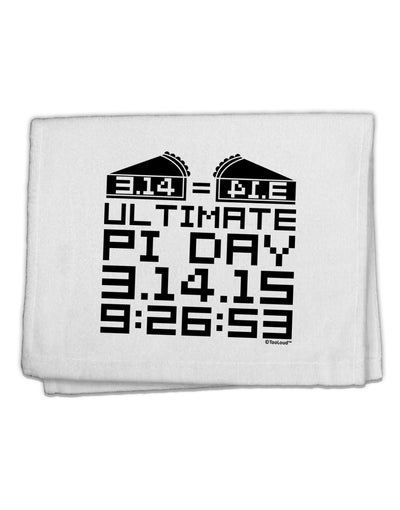 Ultimate Pi Day Design - Mirrored Pies 11&#x22;x18&#x22; Dish Fingertip Towel by TooLoud-Fingertip Towel-TooLoud-White-Davson Sales