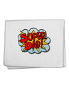 Super Dad - Superhero Comic Style 11&#x22;x18&#x22; Dish Fingertip Towel by TooLoud-Fingertip Towel-TooLoud-White-Davson Sales