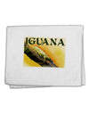 Iguana Watercolor Text 11&#x22;x18&#x22; Dish Fingertip Towel-Fingertip Towel-TooLoud-White-Davson Sales